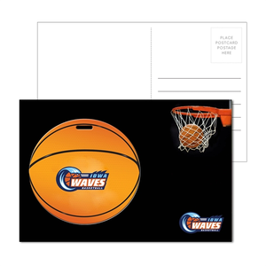 Photo of Post Card With Full Color Basketball Luggage Tag