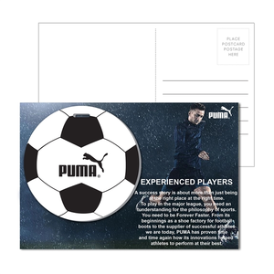 Photo of Post Card With Full Color Soccer Luggage Tag