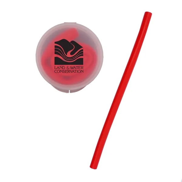 Red color option for Silicone Straw In Case