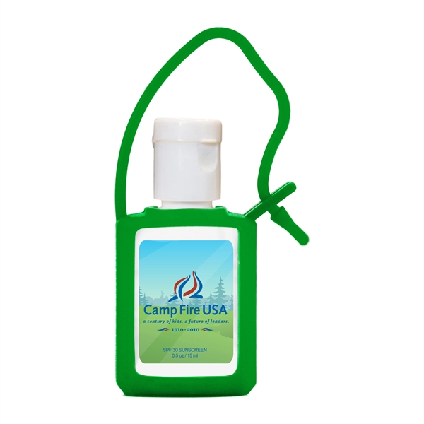 Green color option for Travel Spf 30 .5 Oz Square Sunscreen
