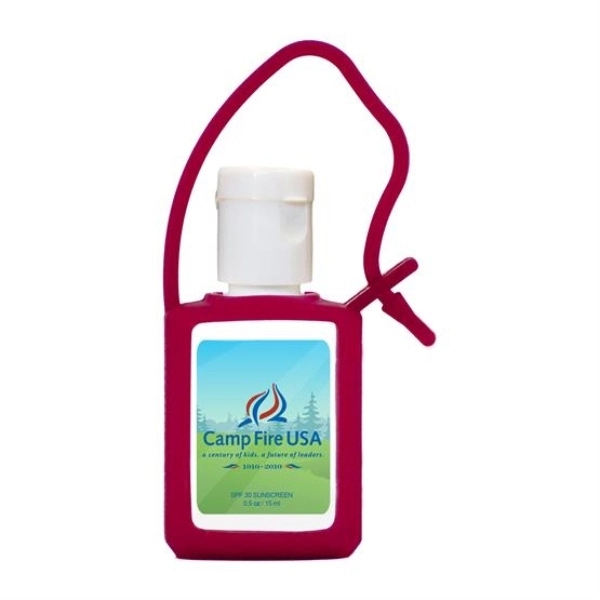 Maroon color option for Travel Spf 30 .5 Oz Square Sunscreen