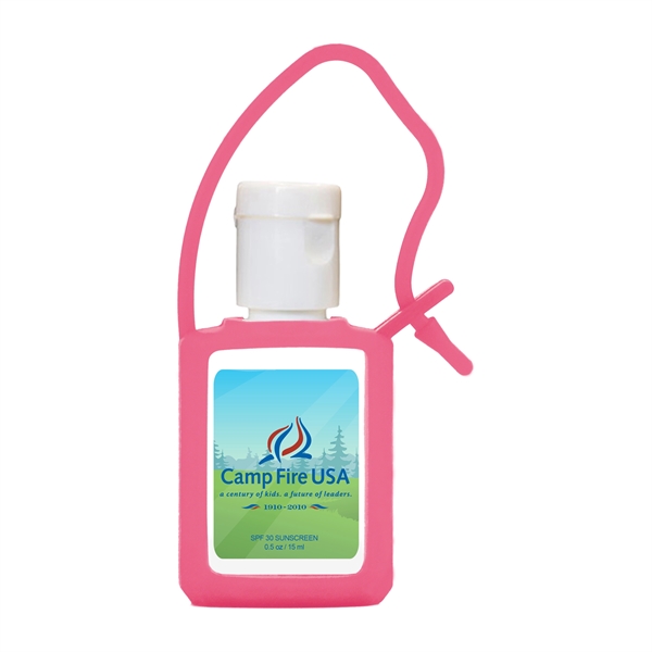 Pink color option for Travel Spf 30 .5 Oz Square Sunscreen