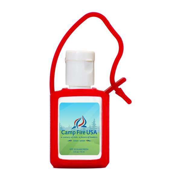Red color option for Travel Spf 30 .5 Oz Square Sunscreen