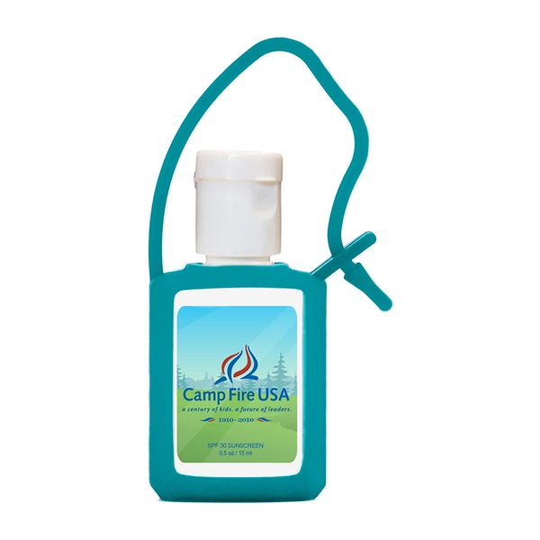Teal color option for Travel Spf 30 .5 Oz Square Sunscreen