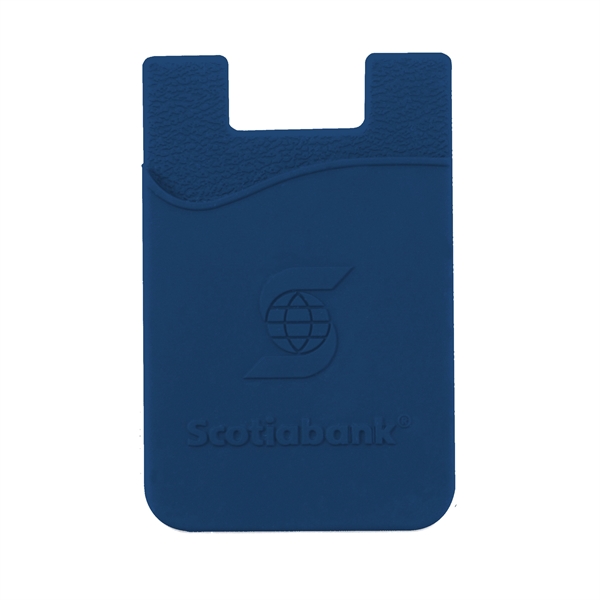 Navy Blue color option for Tek Booklet With Embossed Silicone Wallet