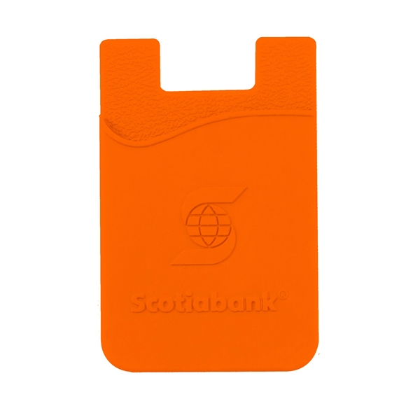 Orange color option for Tek Booklet With Embossed Silicone Wallet