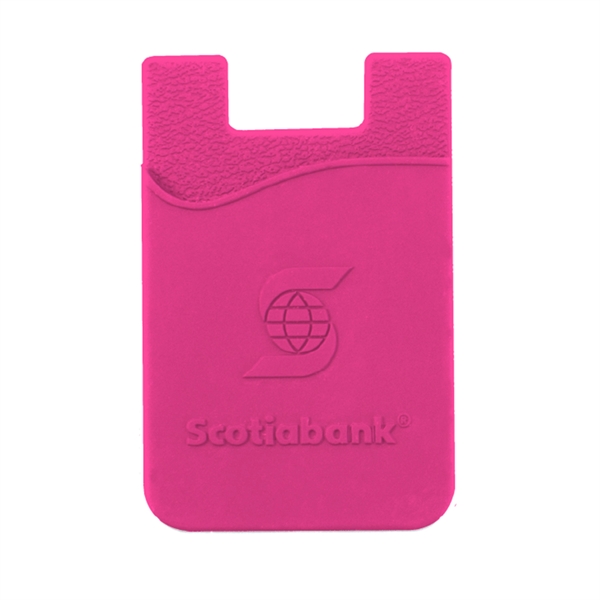 Pink color option for Tek Booklet With Embossed Silicone Wallet