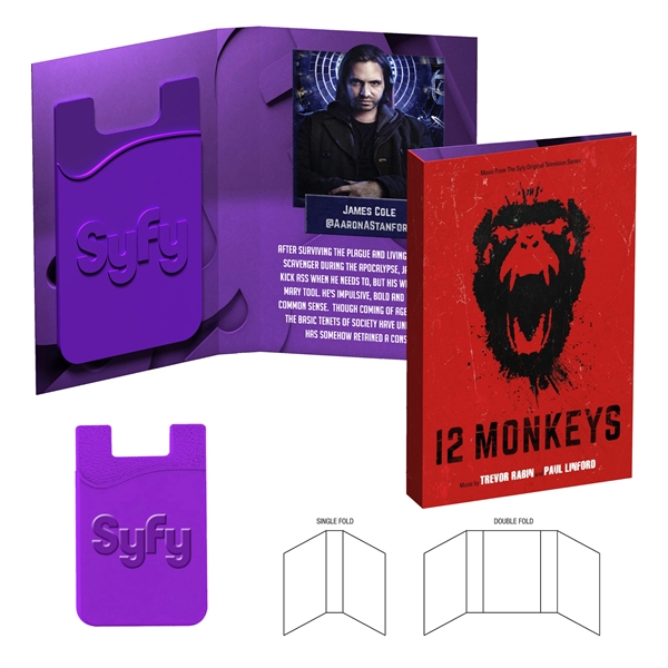 Purple color option for Tek Booklet With Embossed Silicone Wallet