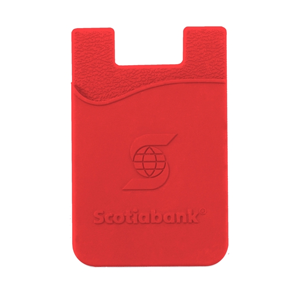 Red color option for Tek Booklet With Embossed Silicone Wallet