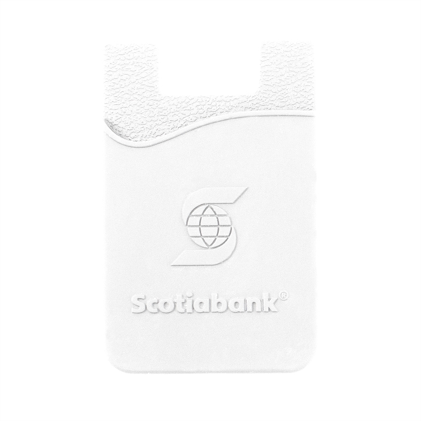 White color option for Tek Booklet With Embossed Silicone Wallet