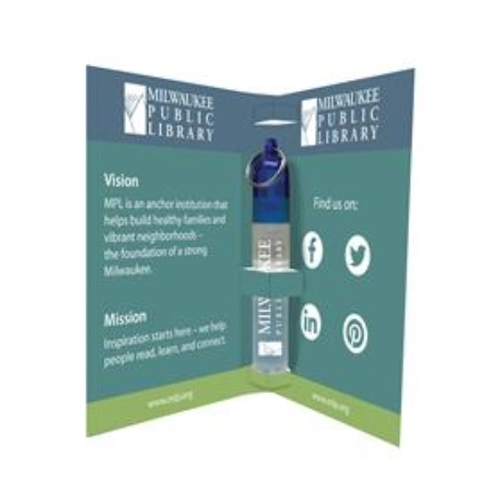 Main photo of Tek Booklet 2 With Mini Hand Sanitizer Spray Keychain