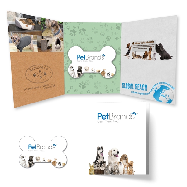 Multi color color option for Tek Booklet 2 With Full Color Dog Bone Coaster