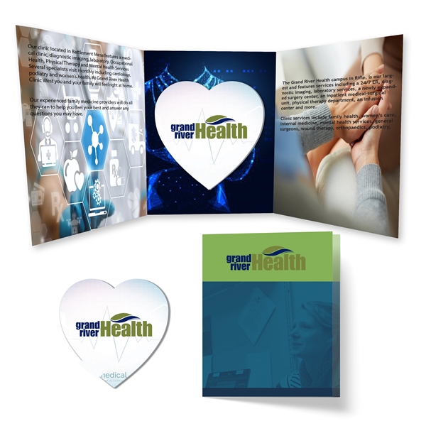 Multi color color option for Tek Booklet 2 With Full Color Heart Coaster