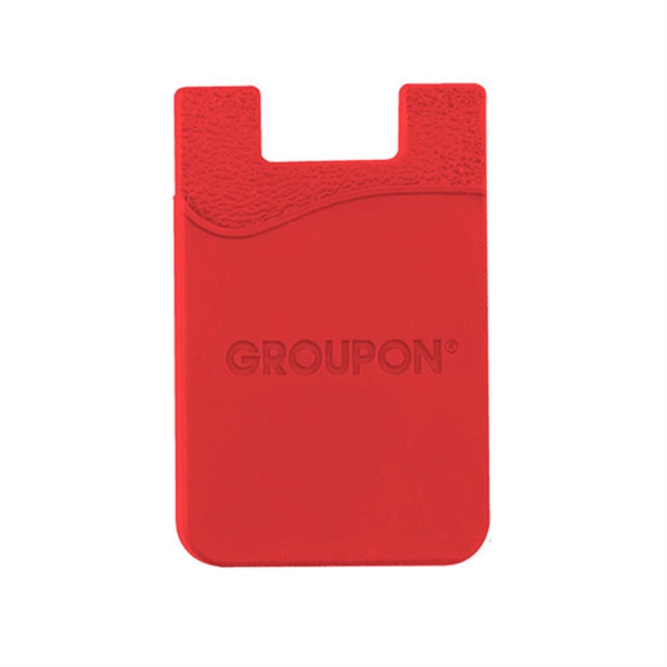 Red color option for Tek Booklet With Debossed Silicone Wallet