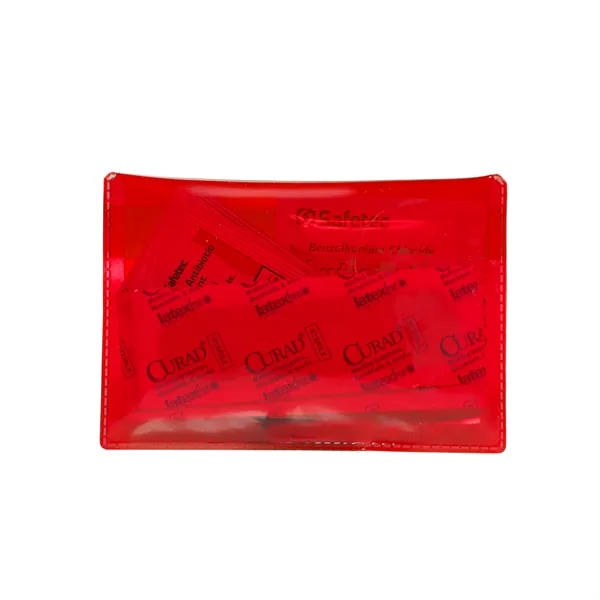 Red color option for Awareness Tek Booklet With First Aid Kit