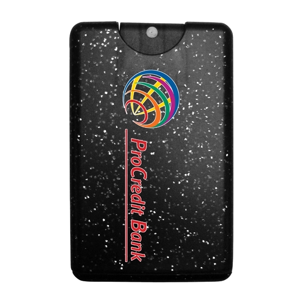 Translucent Black color option for Awareness Tek Booklet W/Bling Credit Card Hand Sanitizer