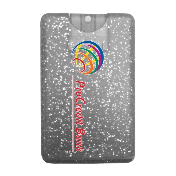 Translucent Frost color option for Awareness Tek Booklet W/Bling Credit Card Hand Sanitizer