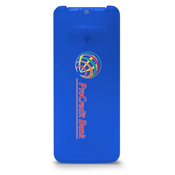 Translucent Blue color option for Awareness Tek Booklet W/Mini Credit Card Hand Sanitizer