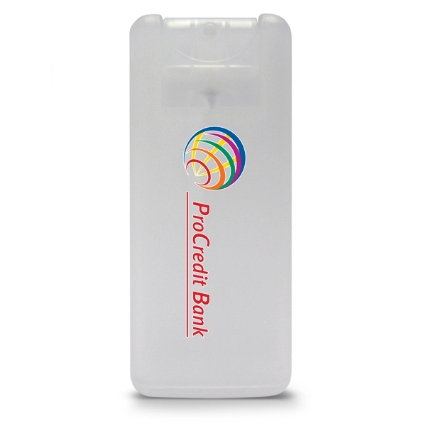 Translucent Frost color option for Awareness Tek Booklet W/Mini Credit Card Hand Sanitizer