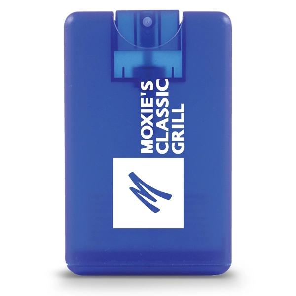 Translucent Blue color option for Awareness Tek Booklet With Sanitizer