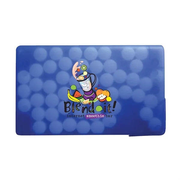 Translucent Blue color option for Awareness Tek Booklet With Credit Card Mints