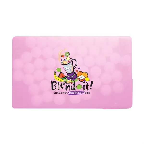Translucent Pink color option for Awareness Tek Booklet With Credit Card Mints