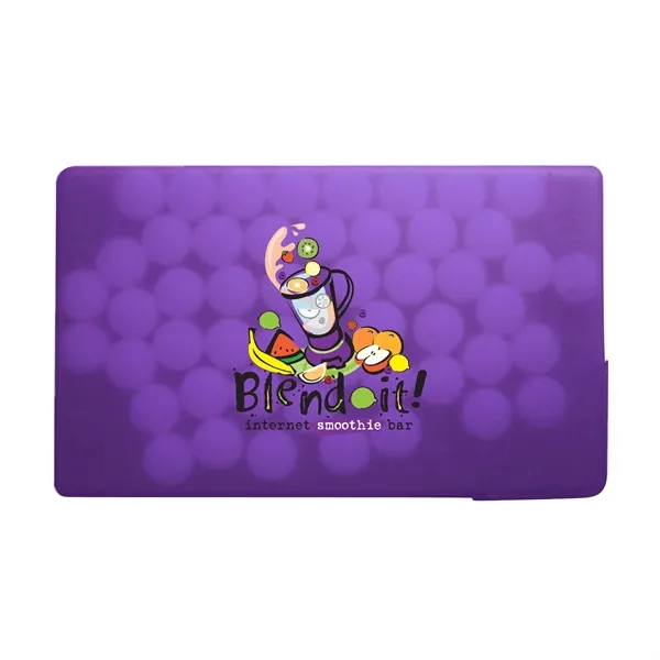 Translucent Purple color option for Awareness Tek Booklet With Credit Card Mints