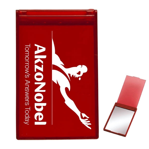 Translucent  Red color option for Awareness Tek Booklet With Mirror