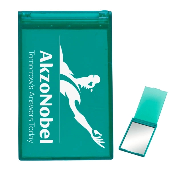 Translucent Teal color option for Awareness Tek Booklet With Mirror