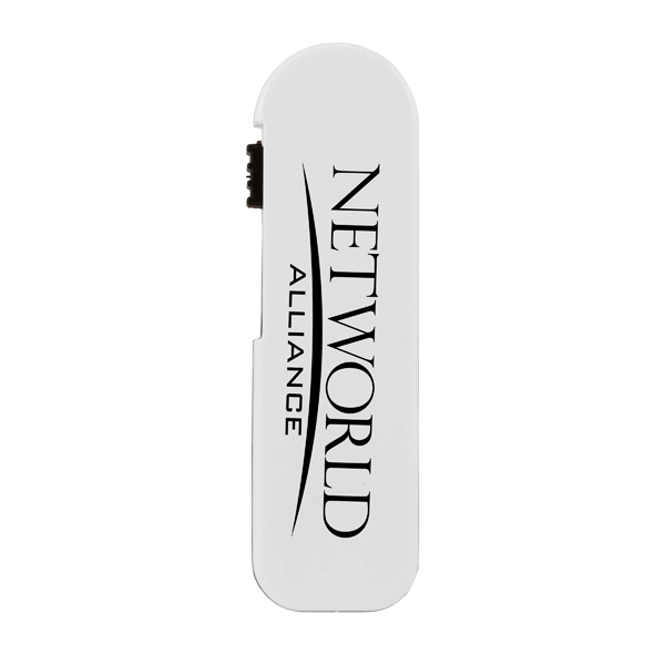 White-Clear-Black color option for Awareness Tek Booklet With Travel Toothpick Dispenser