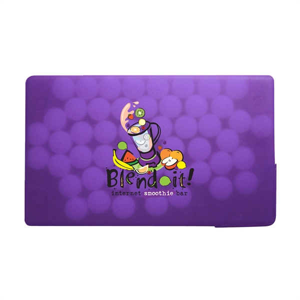 Translucent Purple color option for Greeting Card W/Rectangle Credit Mints