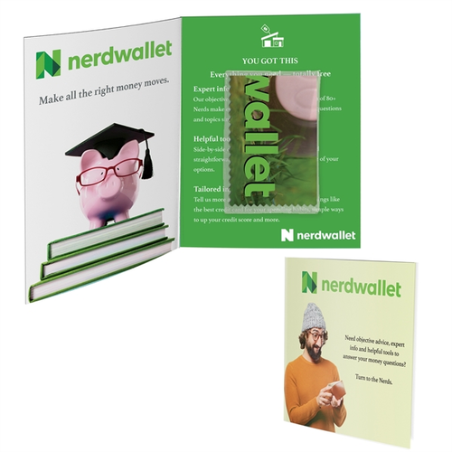 Main photo of Greeting Card W/Microfiber + Pvc Pouch