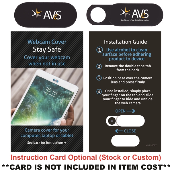 Black color option for Mini Webcam Cover