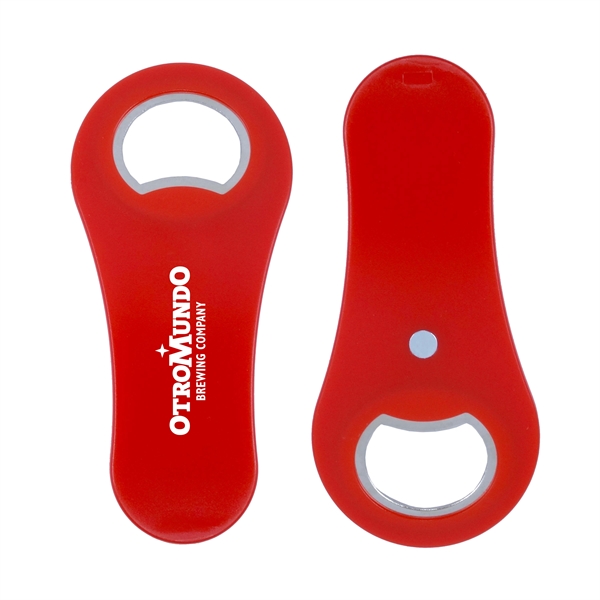Red color option for Rounded Bottle Opener With Magnet