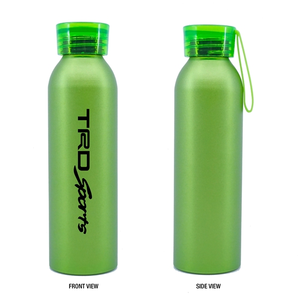 Lime Green color option for 20oz. Aluminum Bottle With Silicone Carrying Strap