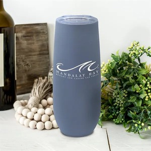 Photo of 14 Oz. Stainless Steel Champagne Flute W/ Rubberized Finish