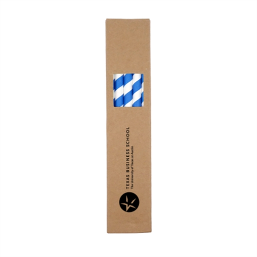Main photo of 10 Pack Biodegradable Paper Straws In Box (0.8cm Dia.)