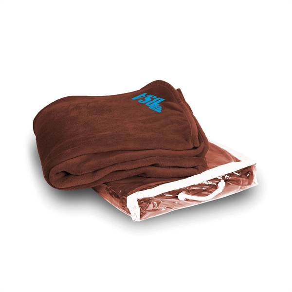 Cocoa color option for Coral Fleece Blanket And Tumbler Combo Set