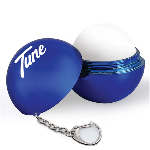 Blue color option for Metallic Lip Balm With Keychain