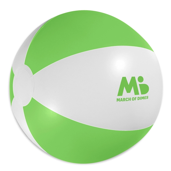 White-Green color option for 16" Beach Ball