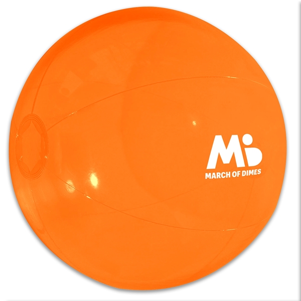 White-Orange color option for 16" Beach Ball