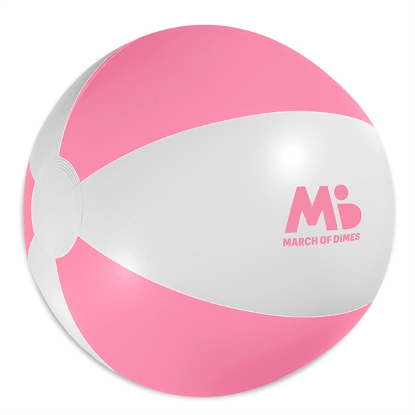 White-Pink color option for 16" Beach Ball