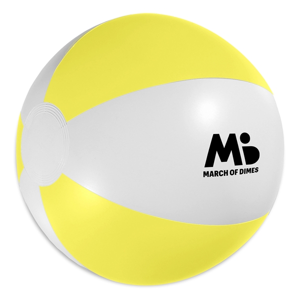 White-Yellow color option for 16" Beach Ball