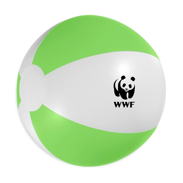 White-Green color option for 12" Beach Ball