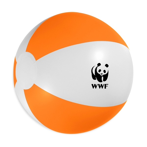 White-Orange color option for 12" Beach Ball