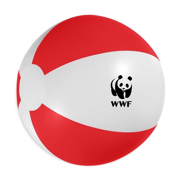 White-Red color option for 12" Beach Ball