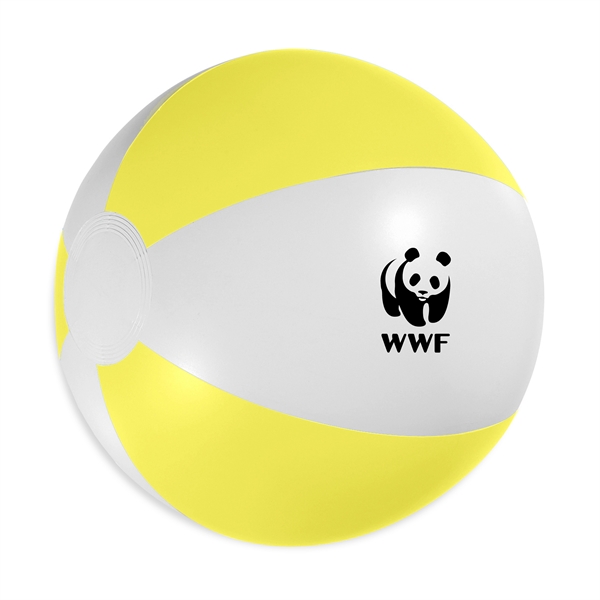 White-Yellow color option for 12" Beach Ball