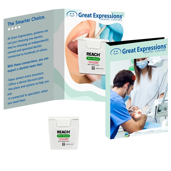 White color option for Tek Booklet With Reach A® Dental Floss