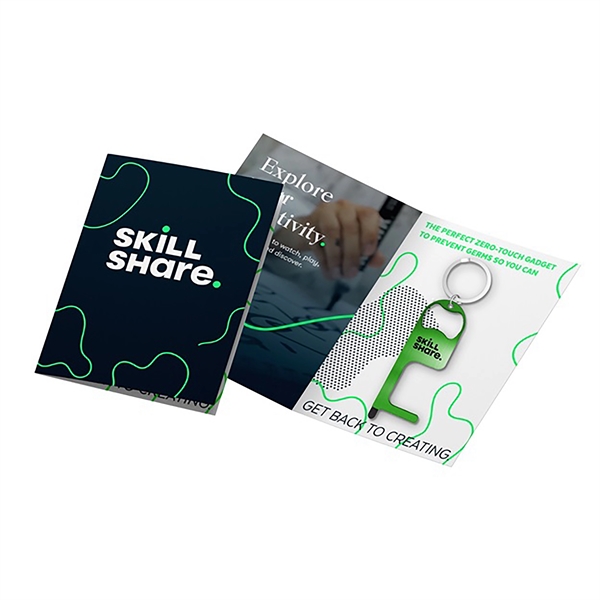 Green color option for Greeting Card W/Stainless Steel No Touch Tool W/Stylus