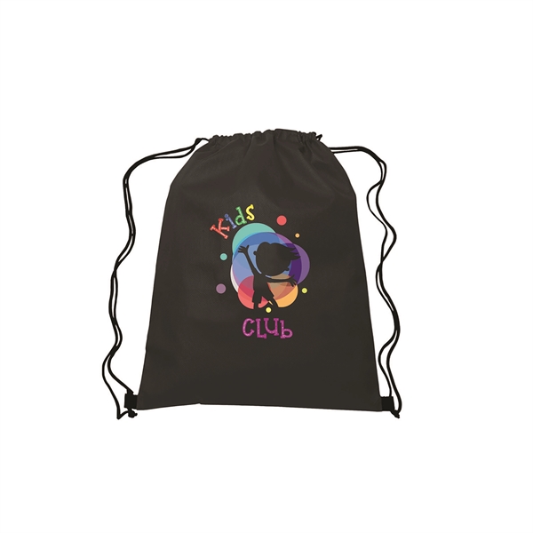 Black color option for 13"W X 16.5"H Drawstring Non Woven Bag  4 Color